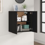 vidaXL Dulap de perete, negru, 60x31x60 cm, lemn prelucrat