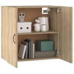 vidaXL Dulap de perete, stejar sonoma, 60x31x60 cm, lemn compozit vidaXL Dulap de perete, stejar sonoma, 60x31x60 cm, lemn compozit