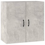 vidaXL Dulap de perete, gri beton, 60x31x60 cm, lemn prelucrat