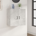 vidaXL Dulap de perete, gri beton, 60x31x60 cm, lemn prelucrat