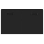 vidaXL Dulap de perete, negru, 60x36,5x35 cm, lemn prelucrat