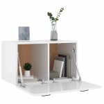 vidaXL Dulap de perete, alb extralucios, 60x36,5x35 cm, lemn compozit vidaXL Dulap de perete, alb extralucios, 60x36,5x35 cm, lemn compozit