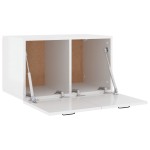 vidaXL Dulap de perete, alb extralucios, 60x36,5x35 cm, lemn compozit vidaXL Dulap de perete, alb extralucios, 60x36,5x35 cm, lemn compozit