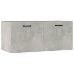 vidaXL Dulap de perete, gri beton, 80x36,5x35 cm, lemn compozit vidaXL Dulap de perete, gri beton, 80x36,5x35 cm, lemn compozit