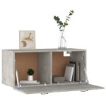 vidaXL Dulap de perete, gri beton, 80x36,5x35 cm, lemn compozit vidaXL Dulap de perete, gri beton, 80x36,5x35 cm, lemn compozit