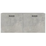 vidaXL Dulap de perete, gri beton, 80x36,5x35 cm, lemn compozit vidaXL Dulap de perete, gri beton, 80x36,5x35 cm, lemn compozit