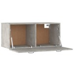 vidaXL Dulap de perete, gri beton, 80x36,5x35 cm, lemn compozit vidaXL Dulap de perete, gri beton, 80x36,5x35 cm, lemn compozit
