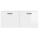 vidaXL Dulap de perete, alb extralucios, 80x36,5x35 cm, lemn compozit vidaXL Dulap de perete, alb extralucios, 80x36,5x35 cm, lemn compozit