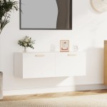 vidaXL Dulap de perete, alb, 100x36,5x35 cm, lemn prelucrat vidaXL Dulap de perete, alb, 100x36,5x35 cm, lemn prelucrat