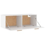 vidaXL Dulap de perete, alb, 100x36,5x35 cm, lemn prelucrat vidaXL Dulap de perete, alb, 100x36,5x35 cm, lemn prelucrat