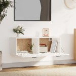 vidaXL Dulap de perete, alb, 100x36,5x35 cm, lemn prelucrat vidaXL Dulap de perete, alb, 100x36,5x35 cm, lemn prelucrat