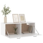 vidaXL Dulap de perete, alb, 100x36,5x35 cm, lemn prelucrat vidaXL Dulap de perete, alb, 100x36,5x35 cm, lemn prelucrat