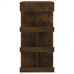 vidaXL Masă de bar cu raft depozitare stejar afumat 100x50x101,5cm PAL