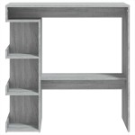 vidaXL Masă bar cu raft de depozitare stejar sonoma gri 100x50x101,5cm vidaXL Masă bar cu raft de depozitare stejar sonoma gri 100x50x101,5cm