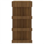 vidaXL Masă de bar cu raft depozitare stejar maro 100x50x101,5 cm PAL