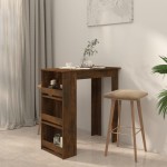 vidaXL Masă de bar cu raft depozitare 102x50x103,5 cm lemn prelucrat