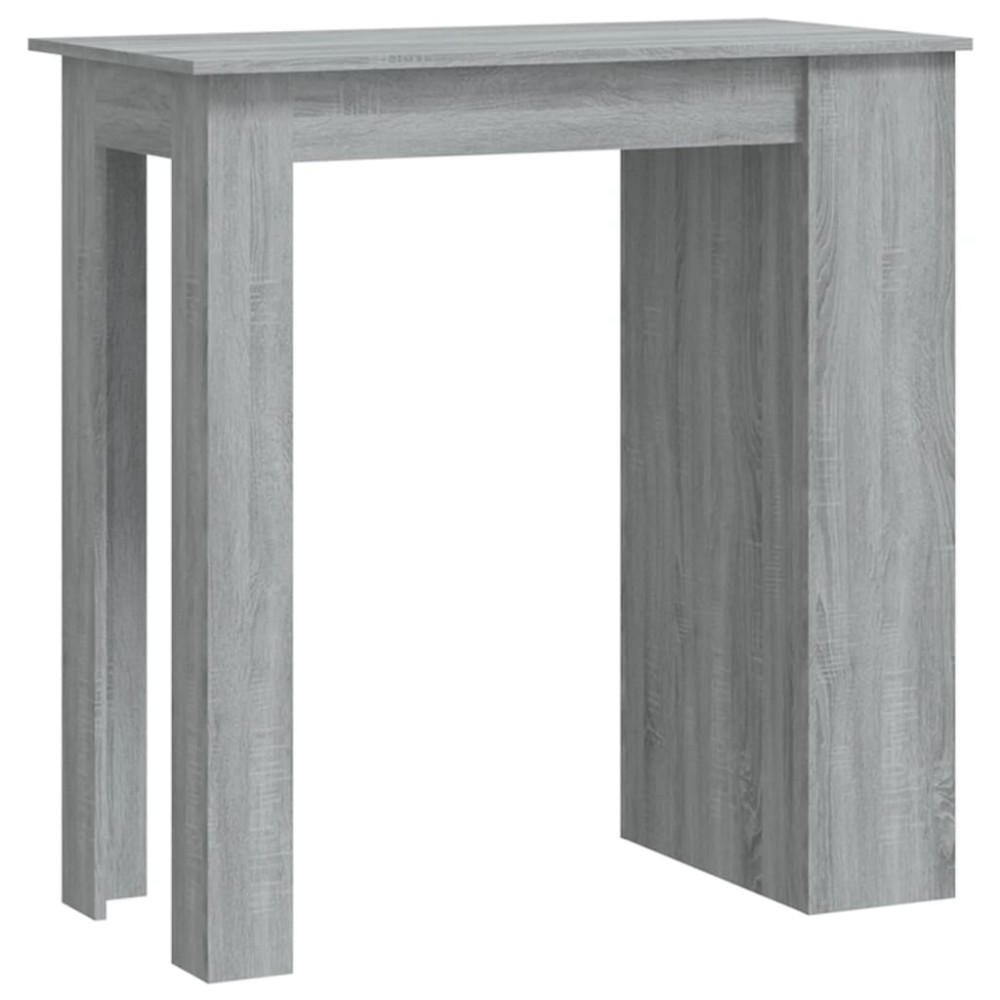vidaXL Masă de bar cu raft stejar sonoma gri 102x50x103,5 cm PAL