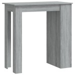 vidaXL Masă de bar cu raft stejar sonoma gri 102x50x103,5 cm PAL vidaXL Masă de bar cu raft stejar sonoma gri 102x50x103,5 cm PAL