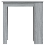 vidaXL Masă de bar cu raft stejar sonoma gri 102x50x103,5 cm PAL vidaXL Masă de bar cu raft stejar sonoma gri 102x50x103,5 cm PAL