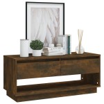 vidaXL Comodă TV, stejar afumat, 102x41x44 cm, PAL vidaXL Comodă TV, stejar afumat, 102x41x44 cm, PAL