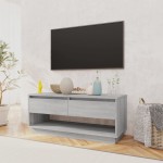 812973 vidaXL TV Cabinet Grey Sonoma 102x41x44 cm Chipboard 812973 vidaXL TV Cabinet Grey Sonoma 102x41x44 cm Chipboard