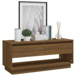 vidaXL Comodă TV, stejar maro, 102x41x44 cm, PAL