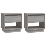 vidaXL Noptiere, stejar gri sonoma, 2 buc., 45x34x44 cm, PAL vidaXL Noptiere, stejar gri sonoma, 2 buc., 45x34x44 cm, PAL
