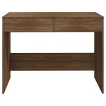 vidaXL Birou, stejar maro, 101x50x76,5 cm, PAL