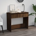 vidaXL Măsuță consolă, stejar maro, 89x41x76,5 cm, lemn prelucrat vidaXL Măsuță consolă, stejar maro, 89x41x76,5 cm, lemn prelucrat