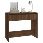vidaXL Măsuță consolă, stejar maro, 89x41x76,5 cm, lemn prelucrat vidaXL Măsuță consolă, stejar maro, 89x41x76,5 cm, lemn prelucrat