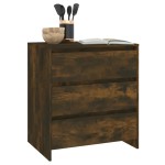 vidaXL Servantă, stejar afumat, 70x41x75cm, lemn prelucrat