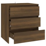 vidaXL Servantă, stejar maro, 70x41x75cm, lemn prelucrat