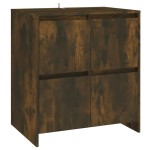 vidaXL Servantă, stejar afumat, 70x41x75cm, lemn prelucrat