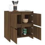 vidaXL Servantă, stejar maro, 70x41x75cm, lemn prelucrat