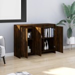 vidaXL Servantă, stejar afumat, 102x33x75 cm, PAL vidaXL Servantă, stejar afumat, 102x33x75 cm, PAL