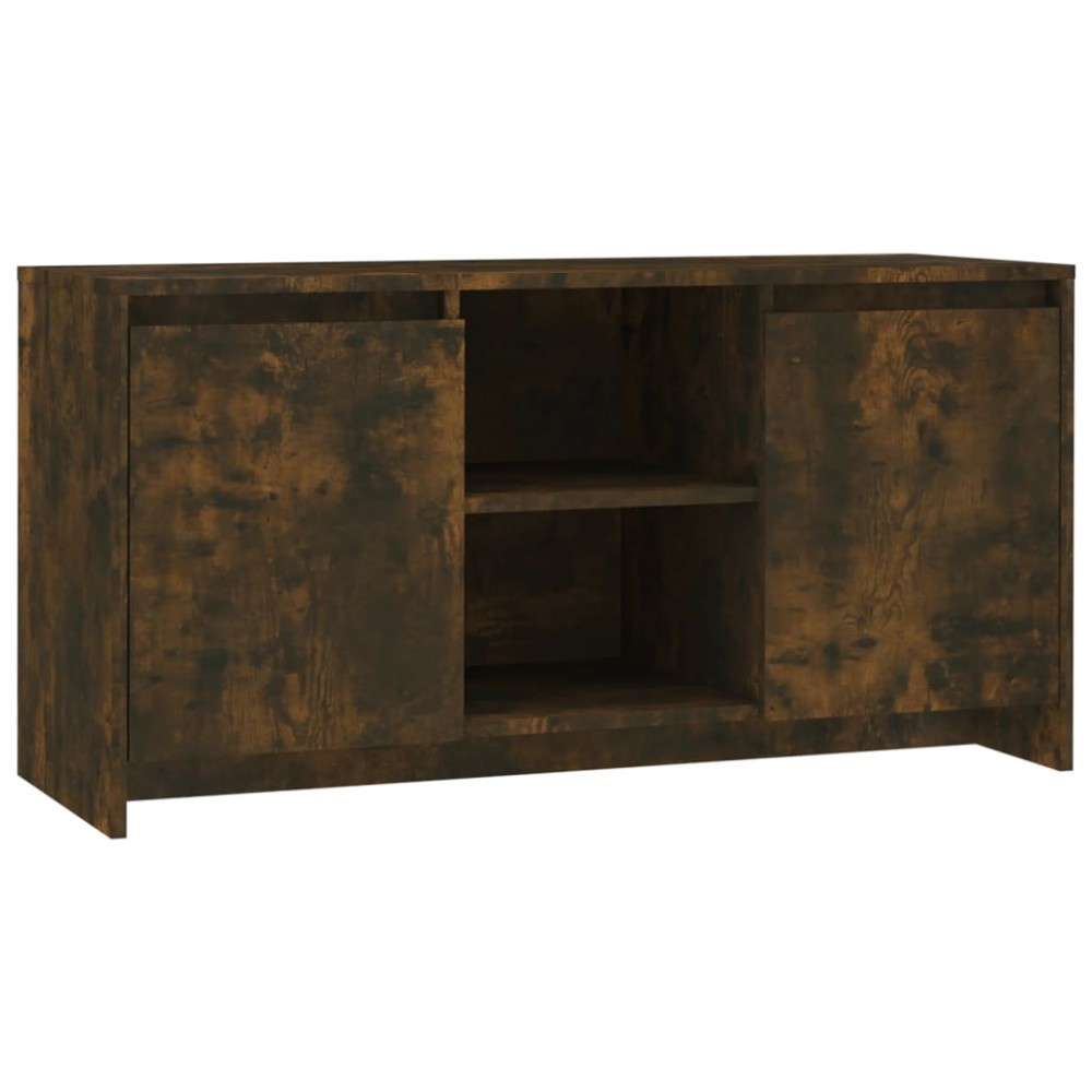 vidaXL Comodă TV, stejar fumuriu, 102x37,5x52,5 cm, lemn prelucrat