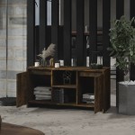 vidaXL Comodă TV, stejar fumuriu, 102x37,5x52,5 cm, lemn prelucrat vidaXL Comodă TV, stejar fumuriu, 102x37,5x52,5 cm, lemn prelucrat