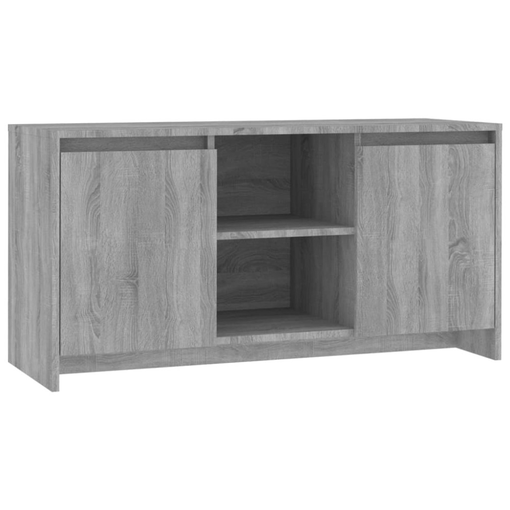 vidaXL Comodă TV, gri sonoma, 102x37,5x52,5 cm, lemn prelucrat