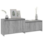 vidaXL Comodă TV, stejar sonoma gri, 146,5x35x50 cm, PAL vidaXL Comodă TV, stejar sonoma gri, 146,5x35x50 cm, PAL
