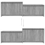 vidaXL Comodă TV, stejar sonoma gri, 146,5x35x50 cm, PAL vidaXL Comodă TV, stejar sonoma gri, 146,5x35x50 cm, PAL