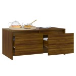 vidaXL Măsuță de cafea, stejar maro, 90x50x41,5 cm, lemn prelucrat vidaXL Măsuță de cafea, stejar maro, 90x50x41,5 cm, lemn prelucrat