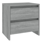 vidaXL Noptiere, 2 buc., stejar sonoma gri, 45x34,5x44,5 cm, PAL vidaXL Noptiere, 2 buc., stejar sonoma gri, 45x34,5x44,5 cm, PAL