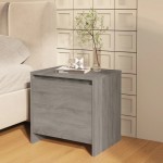 vidaXL Noptieră, stejar sonoma gri, 45x34x44,5 cm, PAL vidaXL Noptieră, stejar sonoma gri, 45x34x44,5 cm, PAL
