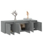vidaXL Comodă TV, stejar sonoma gri, 120x30x40,5 cm, PAL vidaXL Comodă TV, stejar sonoma gri, 120x30x40,5 cm, PAL