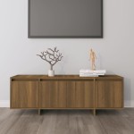 vidaXL Comodă TV, stejar maro, 120x30x40,5 cm, lemn prelucrat