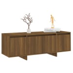 vidaXL Comodă TV, stejar maro, 120x30x40,5 cm, lemn prelucrat