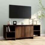 vidaXL Comodă TV, stejar maro, 130x35x50 cm, PAL