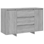 vidaXL Servantă cu 3 sertare, gri sonoma, 120x41x75 cm, PAL vidaXL Servantă cu 3 sertare, gri sonoma, 120x41x75 cm, PAL
