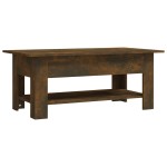 vidaXL Măsuță de cafea, stejar fumuriu, 102x55x42 cm, lemn prelucrat vidaXL Măsuță de cafea, stejar fumuriu, 102x55x42 cm, lemn prelucrat