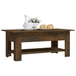 vidaXL Măsuță de cafea, stejar fumuriu, 102x55x42 cm, lemn prelucrat vidaXL Măsuță de cafea, stejar fumuriu, 102x55x42 cm, lemn prelucrat